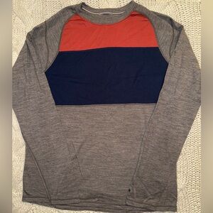 Smartwool Merino 250 Baselayer Colorblock Crew Top Men's Activewear